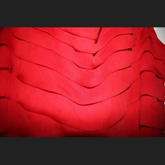 Red Ruffle Dress - Picture 2 of 2